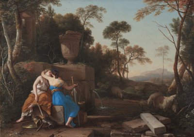 Kysset av fred og rettferdighet av Laurent de la Hyre