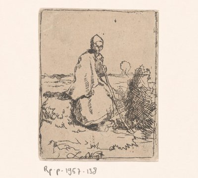 Sittende gjeterinne av Laurent van der Windt