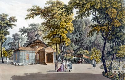 Eremitasjen i hagen til det keiserlige palasset i Laxenbourg, Østerrike, ca. 1790 av Laurenz Janscha