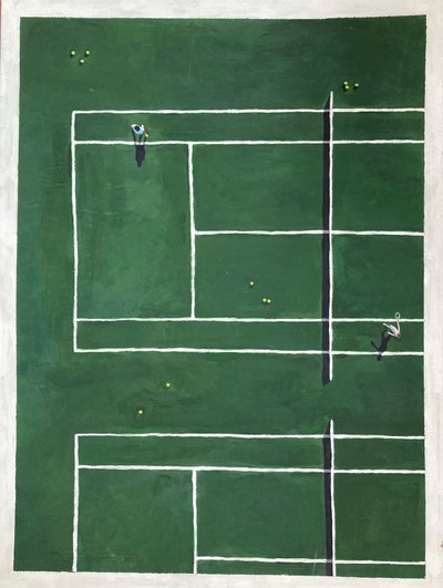 Kjærlighet, 2025 (akryl på lerret) av Laurie Michaels