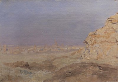 Utsikt over Kairo av Laurits Regner Tuxen
