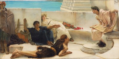 En lesning fra Homer av Lawrence Alma-Tadema