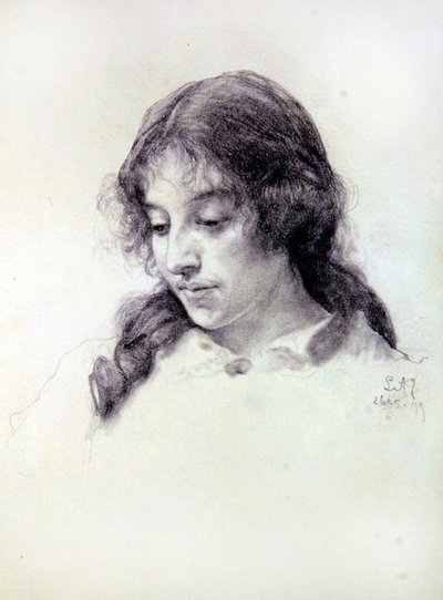 Portrettstudie av frøken Raven-Hill av Lawrence Alma Tadema
