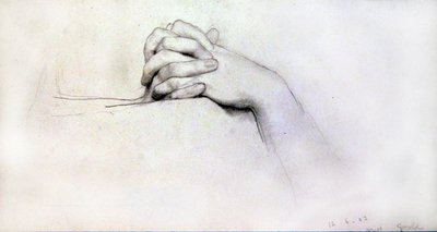 Study of Hands - Miss Goold av Lawrence Alma Tadema