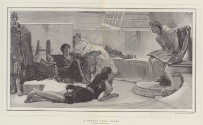 En lesning fra Homer av Lawrence Alma Tadema