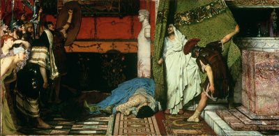 En romersk keiser, 41 e.Kr. - Claudius av Lawrence Alma Tadema