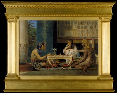 Egyptiske sjakkspillere, 1865 av Lawrence Alma Tadema