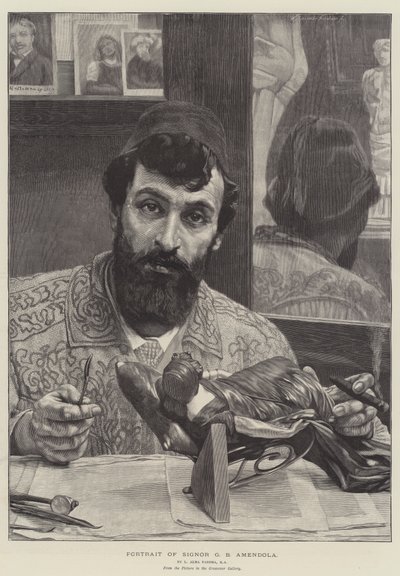 Portrett av Mr GB Amendola av Lawrence Alma Tadema