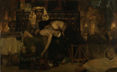 Faraos førstefødte sønns død av Lawrence Alma Tadema