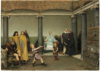 Utdanningen til barna til Clotilde og Clovis, 1868 av Lawrence Alma Tadema