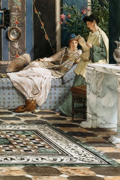 Brevet fra en fraværende, 1871 av Lawrence Alma Tadema