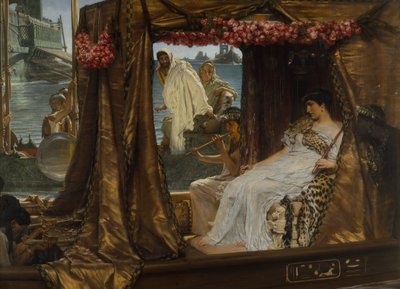 Møtet mellom Antonius og Kleopatra av Lawrence Alma Tadema