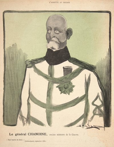 General Chanoine, tidligere krigsminister, illustrasjon fra 