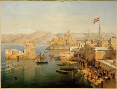 Utsikt over havnen i Beirut av Leander Russ