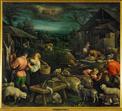 April (maleri på lerret) av Leandro da Ponte Bassano