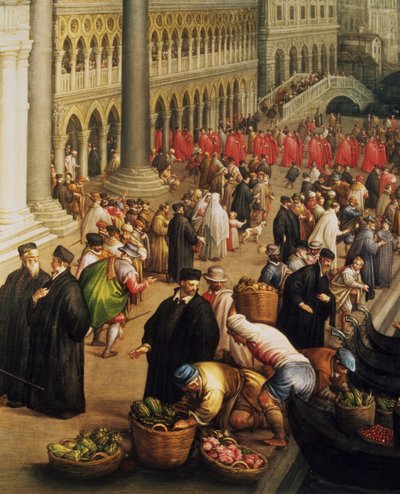 Riva degli Schiavoni, Venezia av Leandro da Ponte Bassano