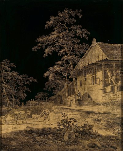 Hyrde på en gård av Leendert Overbeek