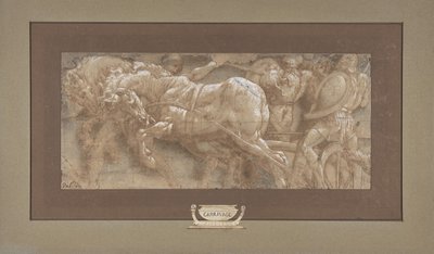 Triumfscene, 1511-87. av Lelio Orsi