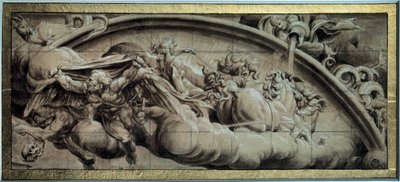 Syklusen til Apollo-tanken: vinterens kveld eller allegori. Tegning med svart blekk av Lelio Orsi (1511-1587). Det 16. århundre. Dim. 0,17x0,43 m. Paris, Louvre-museet av Lelio Orsi da Novellara
