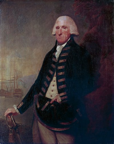 Portrett av Sir Samuel Hood, I Viscount Hood (Butleigh av Lemuel Francis Abbott