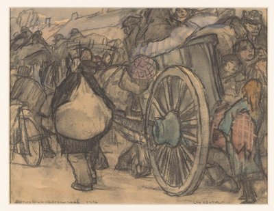 Antwerpen-Roosendaal-1914 (original tittel på objekt) av Leo Gestel (signed by artist)