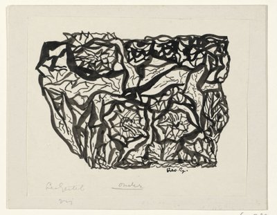 blomsterbusk av Leo Gestel (signed by artist)