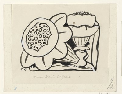 to blomster av Leo Gestel (signed by artist)