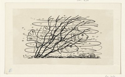 To fisker i vannet av Leo Gestel (signed by artist)
