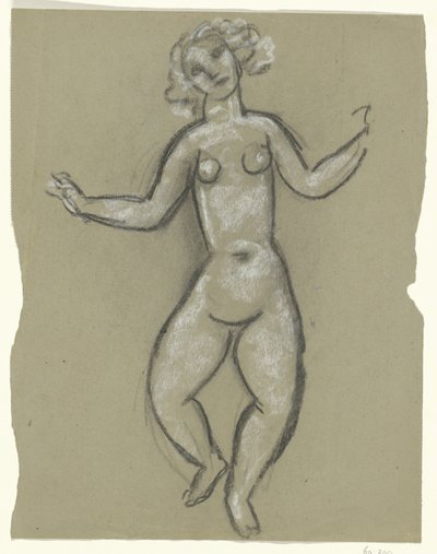 Dansende naken kvinne av Leo Gestel
