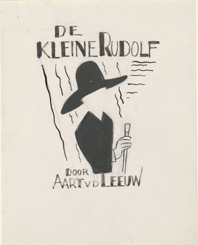 Design for en bokbinding for: Aart van der Leeuw, De kleine Rudolf, 1930 av Leo Gestel