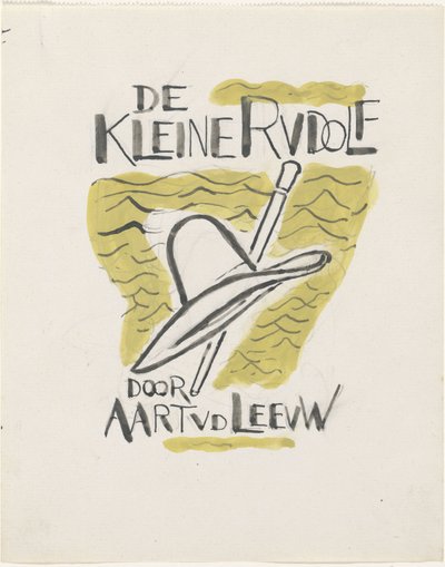 Design for en binding for: Aart van der Leeuw, Den lille Rudolf, 1930 av Leo Gestel