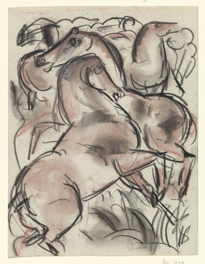 Hester i naturen av Leo Gestel