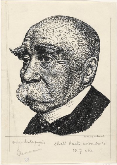 Portrett av George-Eugene-Benjamin Clemenceau av Leo Gestel