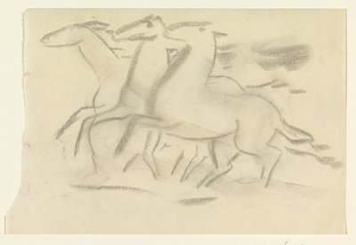 Løpende hester av Leo Gestel