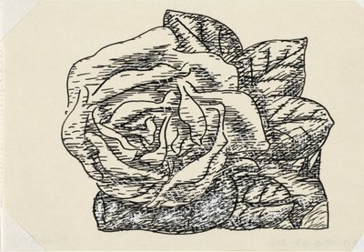 Uten tittel (rose) Vignette for Gestels biografi av Porf. W. van der Pluym av Leo Gestel