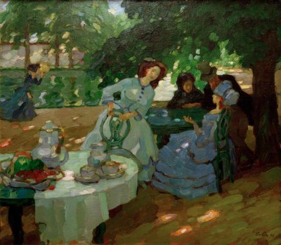 Frokost utendørs av Leo Putz
