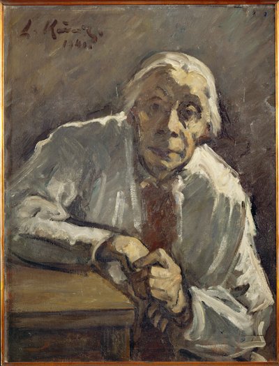 Portrett av Kaethe Kollwitz (olje på lerret) av Leo von Konig