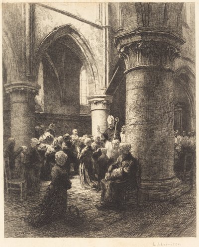 Et bispelig besøk av Leon Augustin Lhermitte