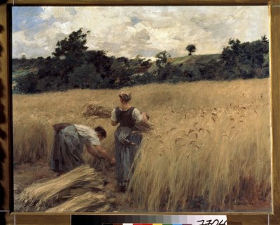 Høstmennene. (Reapers). Maleri av Leon Augustin Lhermitte (1844-1925). Fransk kunst, realisme. Pushkin Museum of Fine Arts, Moskva av Leon Augustin Lhermitte