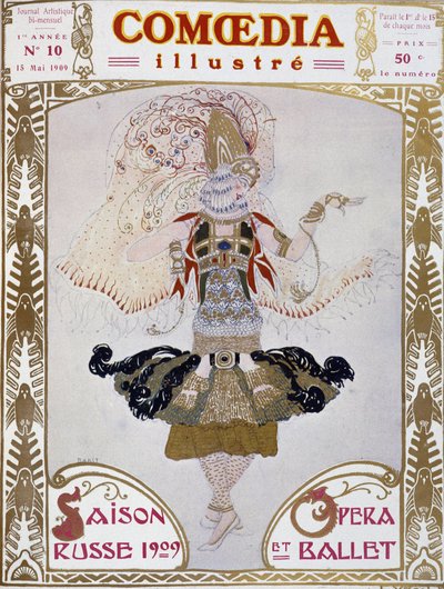 Ballet Russes danser av Bakst, ku.» Illustrert Comoedia"" av Leon Bakst
