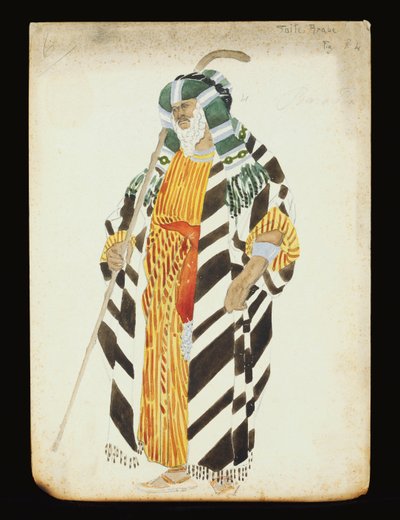 Kostymedesign for en danser fra "Suite Arabe" av Leon Bakst