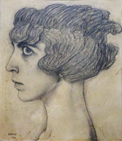 Portrett av Marchesa Luisa Casati, 1912. av Leon Bakst