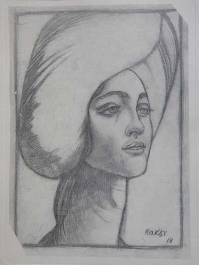 Portrett av madame T., 1918 av Leon Bakst