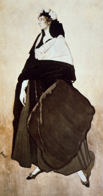 Portrett av ballettdanseren og skytshelgen Ida Rubinstein, 1921 av Leon Bakst