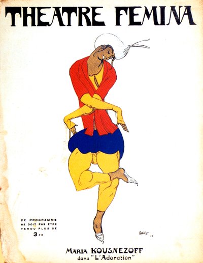 Plakat for Igor Stravinskys ballett The Rite of Spring, 1911 av Leon Bakst