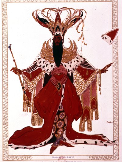 Richard Strauss ""The Legend of Joseph"" Paris Opera, mai 1914. Kostyme av Leon Bakst av Leon Bakst