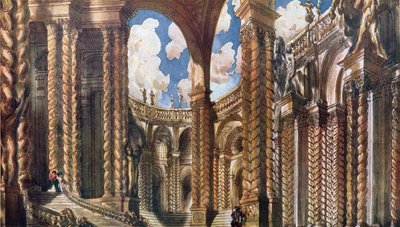 Naturdesign for forlovelsen, fra Tornerose, 1921 av Leon Bakst