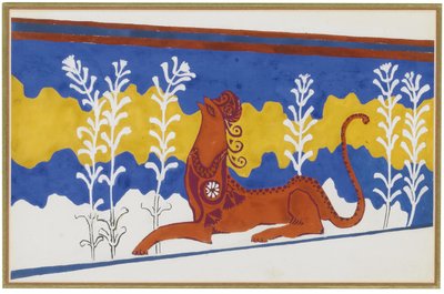 Scenedesign for Ballet Phèdre, ca 1923 av Leon Bakst