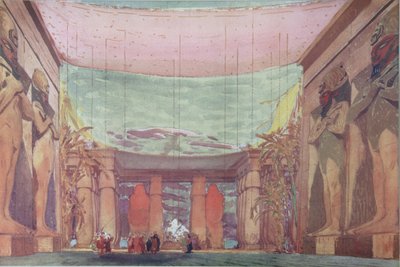 Scenedesign for balletten Cléopatre, 1909 av Leon Bakst