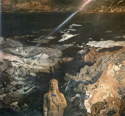 Antikk terror (olje på lerret) av Leon Bakst